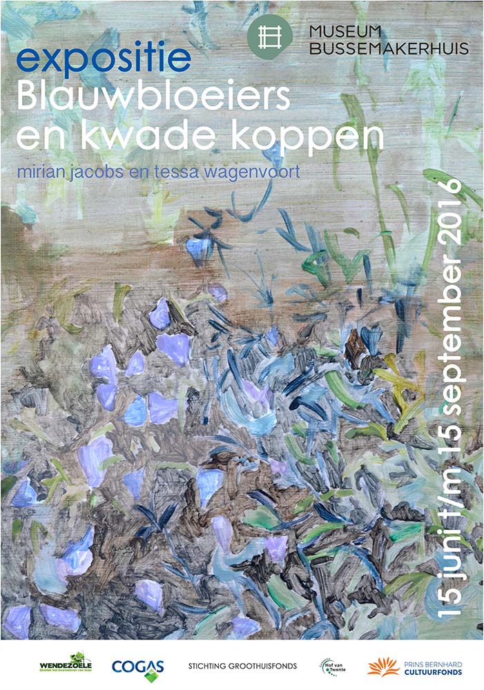 Kunstproject ‘Blauwbloeiers en kwade koppen’, Museum Bussemakerhuis, 2016